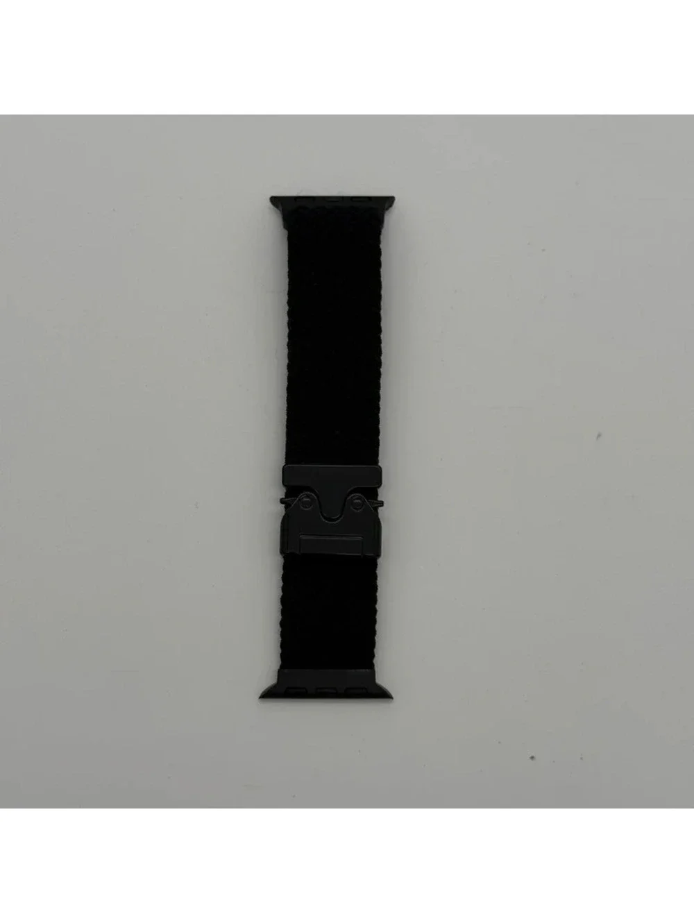 Watch Band Braided Cord Clasp Buckle Black